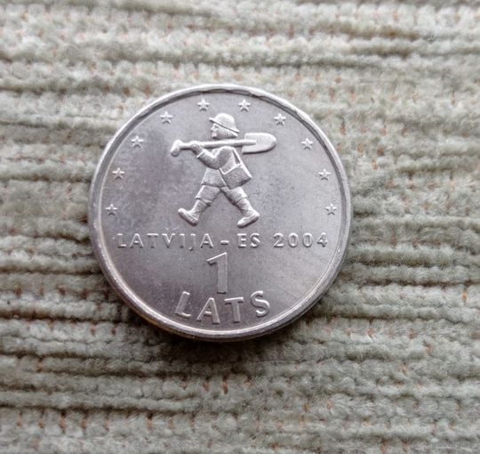 Werty71 Латвия 1 лат 2004