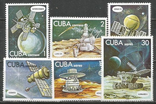 Куба. День космонавтики. 1978г. Mi#2386-91. Серия.