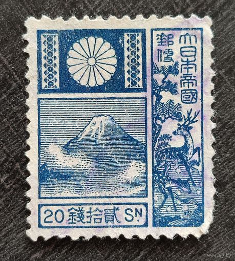 Марка Япония 1937 г. Гора Фудзи. 4.2