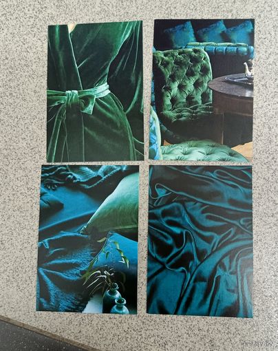 Календарики карманные 2025 4 шт зеленый бархат