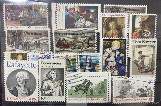 Марки США тематики Рождество