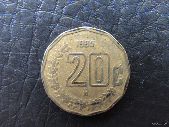 Мексика. 20 центаво. 1995. С 20 копеек. Распродажа коллекции. Смотрите другие лоты.