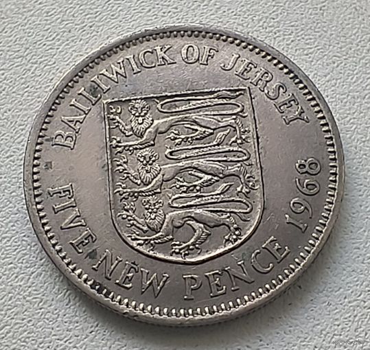 Джерси 5 Пенсов, 1968 6-12-25
