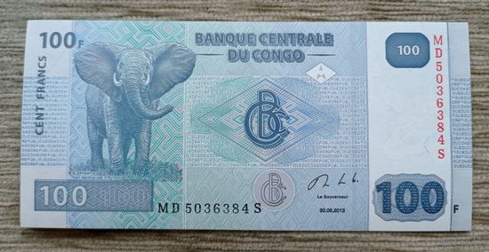 Werty71 Конго 100 франков 2013 UNC банкнота