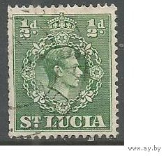 Сент-Люсия. Король Георг VI. 1938г. Mi#99.