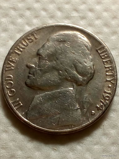 5 центов США 1974 год