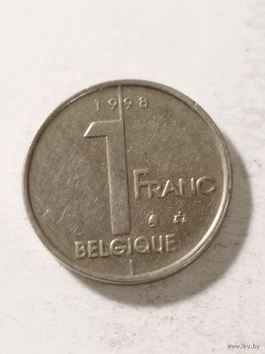 Бельгия 1 франк 1998