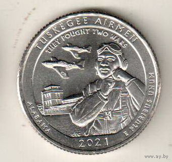 США квотер 2021 парк Алабама двор P