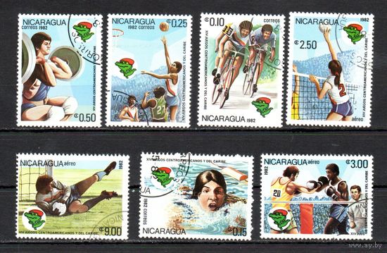 Спортивные игры Карибских стран Никарагуа 1982 год серия из 7 марок
