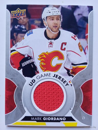 Хоккейная карточка НХЛ джерси Mark Giordano (Калгари)