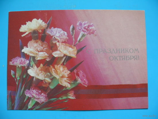 Дергилев И.(фото), С праздником Октября! 1989, чистая.
