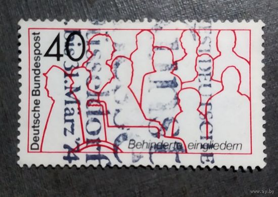 Марка Германия 1974 год Реабилитация