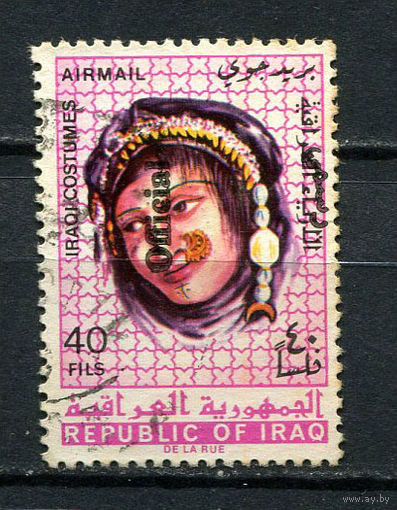Ирак - 1972 - Надпечатка Official на 40F. Dienstmarken - [Mi.275d] - 1 марка. Гашеная.  (LOT DL8)