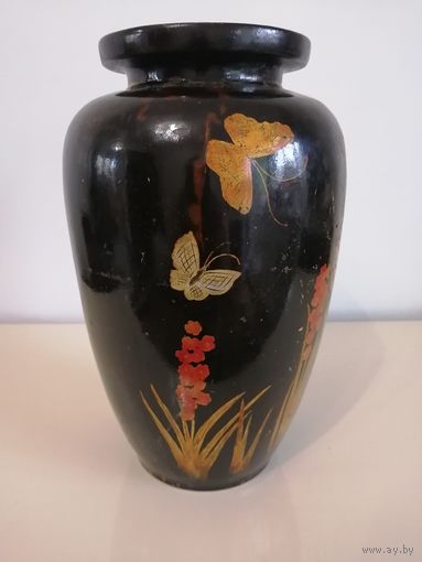 Большая ваза. Папье маше времен СССР. Редкая.Смотрите все фото