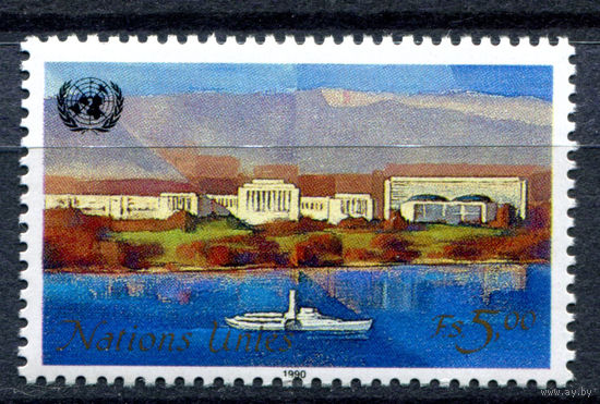 ООН (Женева) - 1990г. - Дворец наций. Картина - полная серия, MNH с дефектом клея [Mi 183] - 1 марка