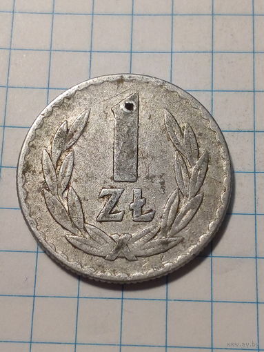 1 злотый Польша 1973 год