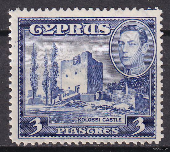 34.BrK. Великобритания. Колонии. Кипр. Георг VI. Архитектура и пейзажи. 1942 г. 3P. Mi.#146.