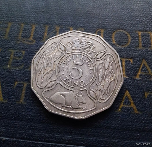 5 шиллингов 1971 Танзания 10 лет Независимости #01