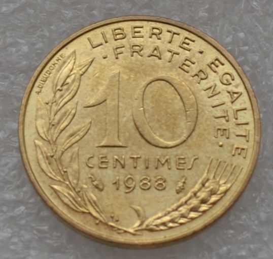 Франция, 10 сантимов 1988 г.