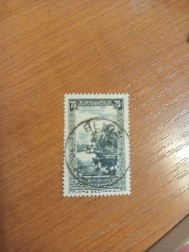 1936 французская колония Коломб Бешар-Уэд (Алжир) четкое полное гашение флора (2-9)