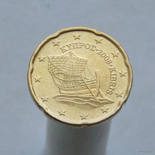 Кипр 20 евроцентов 2008