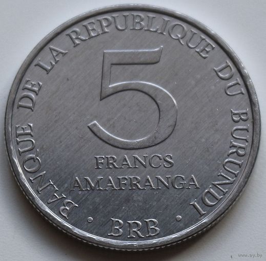 Бурунди 5 франков 1980 год