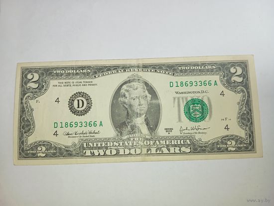 США 2 доллара 2003 года штат Кливленд .