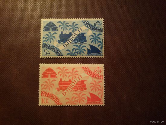 Французское Сомали 1943 г.Джибути.Лондонская серия:"Свободная Франция"./01а/