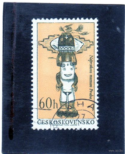 Чехословакия.Ми-1632. Качина, хороший дух хопи. Серия: Индейцы Северной Америки.1966.