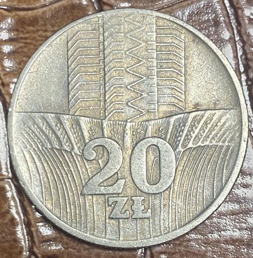 Монета 20 злотых 1974 год. Польша.