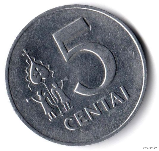 Литва. 5 центов. 1991 г.