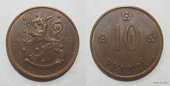 Финляндия - 10 пенни 1927