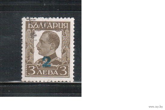 Болгария-1934, (Мих.259),   гаш. , Стандарт, Царь Борис III, Надп. (одиночка)(3)