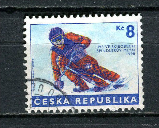 Чешская Республика - 1998 - Чемпионат мира по скибобу - [Mi. 170] - полная серия - 1 марка. Гашеная.  (Лот 63HN)-T2P19