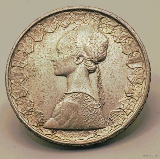 500 лир 1964 "Корбалик", красивое серебро, с рубля