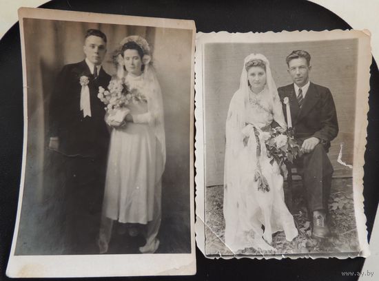 Фото "Свадьба", Зап. Беларусь, 1930-е гг. (2 шт.)