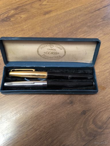 Перьевые ручки. Подарочный набор Ленинград "Балтика" СССР