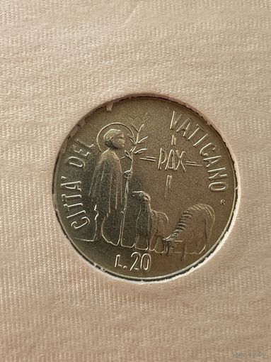 Ватикан 20 лир 1984 г (Год мира - пастух)