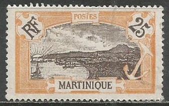 Мартиника. Фор-де-Франс. Столица. 1922г. Mi#89.