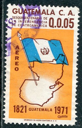 Гватемала. 150 лет независимости. Флаг