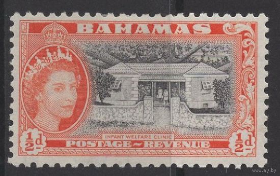 Багамы 1954 * марка из серии, наклейка