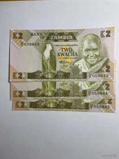 Замбия 2 квача 1980-1988-0812