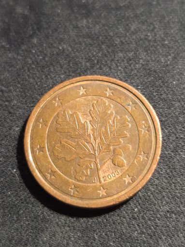 Германия 2 евроцента 2003 J
