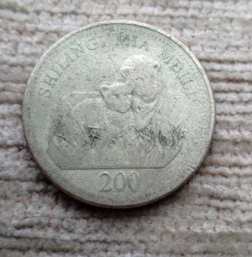 Werty71 Танзания 200 шиллингов 1998 Лев