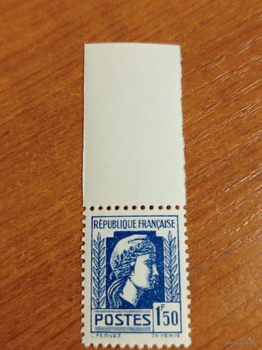 1944-45 Франция колония Алжир Французский Комитет Национального Освобождения Марианна чистая клей MNH** (5-5)