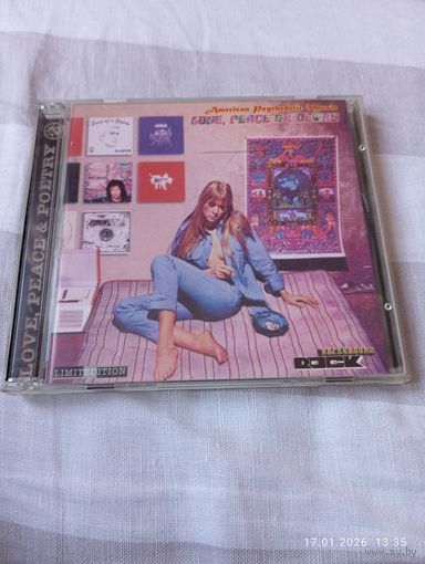 American psychedelic music. Love, peace and poetry. CD . Редкий
