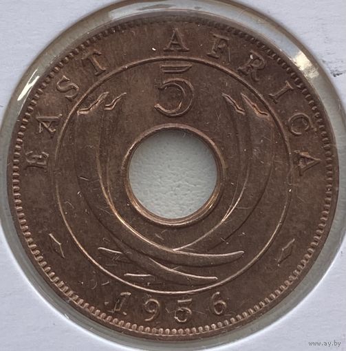 Британская Восточная Африка 5 центов 1956 г. В холдере