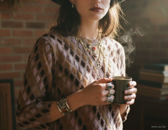 Винтажный топ Free People, 3D, размер М