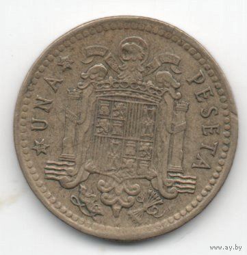 КОРОЛЕВСТВО /РЕГЕНТСТВО/ ИСПАНИЯ. 1 ПЕСЕТА 1966 (75)