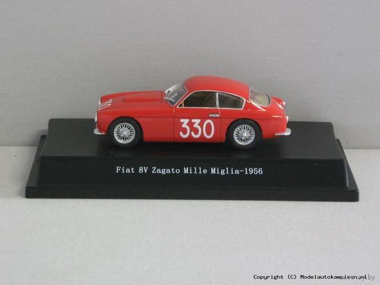 Fiat 8V Zagato #330 Mille Miglia 1956